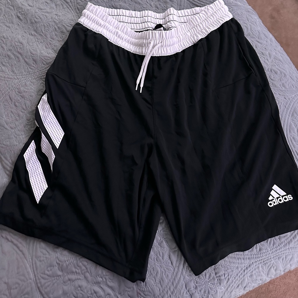 Black/White Adidas shorts for men - XL